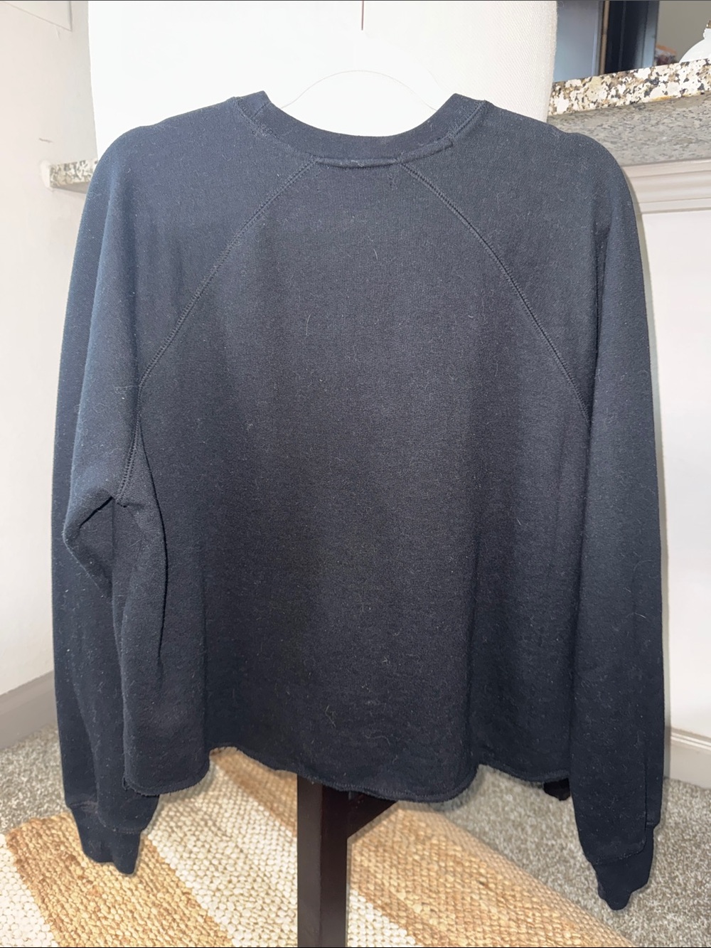Brunette The Label - Black Cropped Sweatshirt - S - Picture 3 of 3